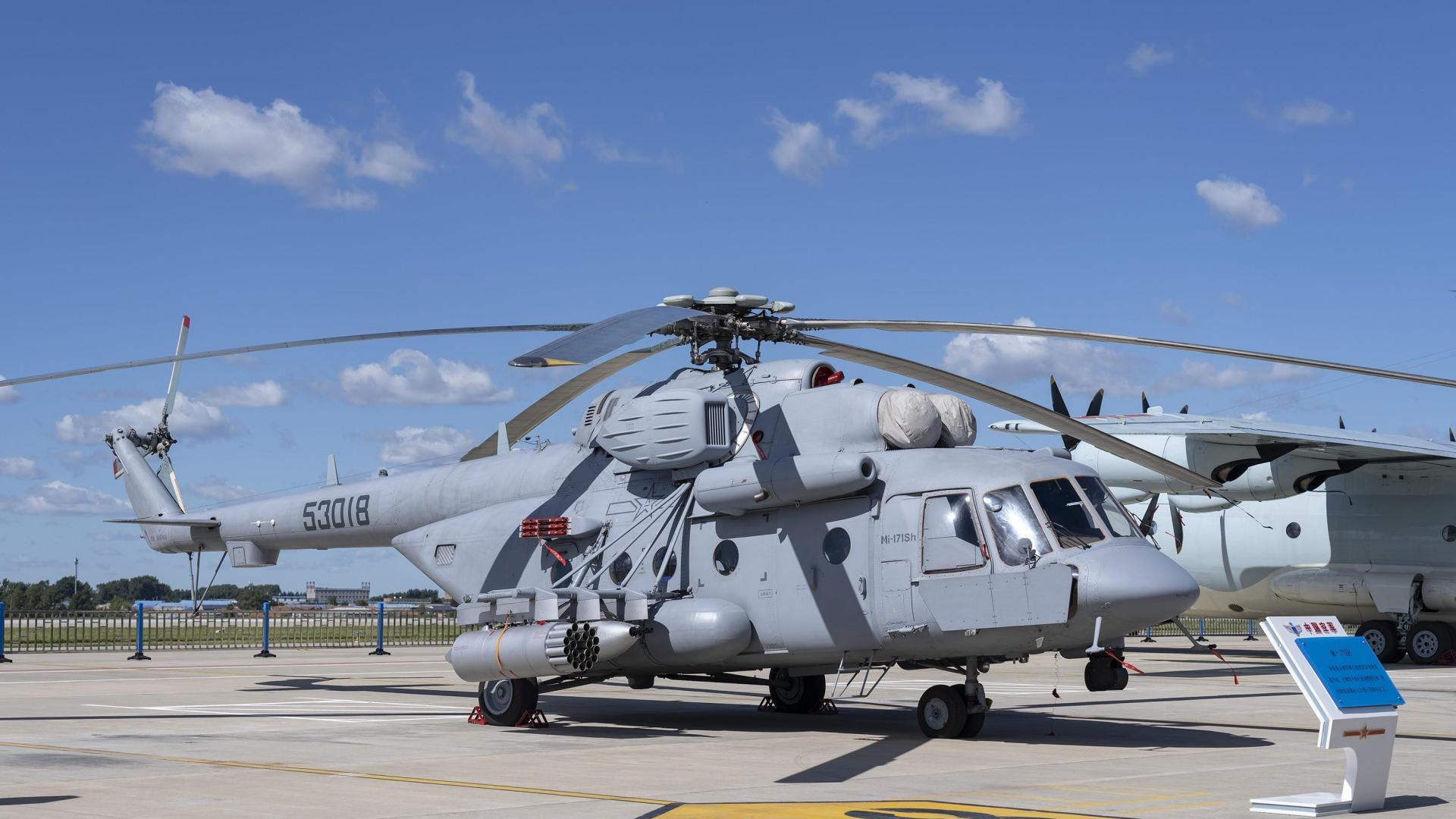 米-171SH武裝直升機(jī)，空中力量的璀璨明珠，米-171SH武裝直升機(jī)，空中璀璨明珠的震撼展現(xiàn)
