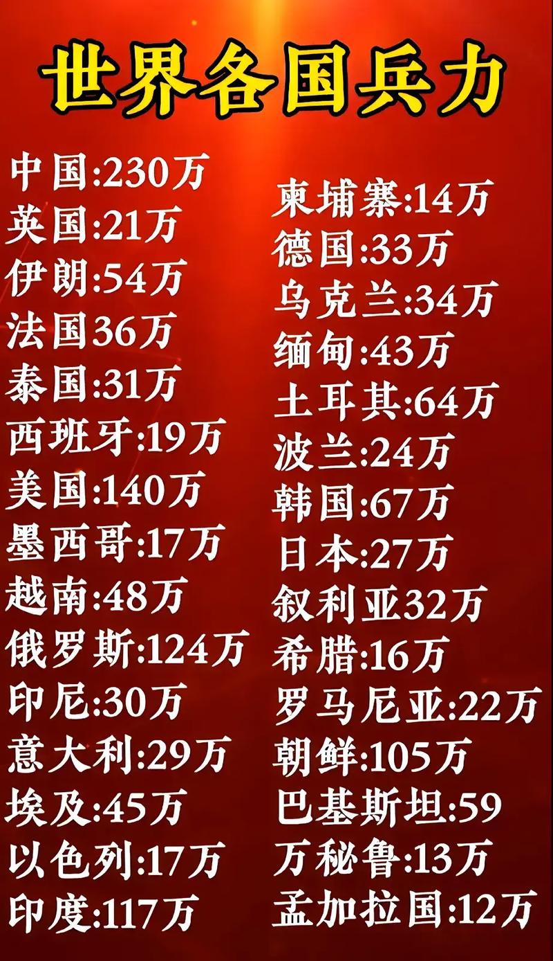 全球范圍內(nèi)兵力最多的國家，揭秘其背后的力量，全球最強兵力國家揭秘，探究背后力量之源