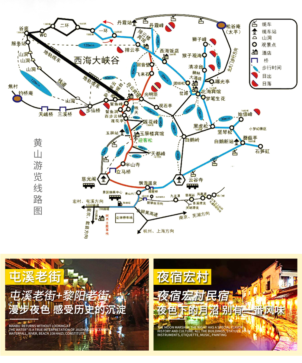 黃山二日游最佳路線圖和住宿攻略，黃山二日游，最佳路線與住宿攻略揭秘