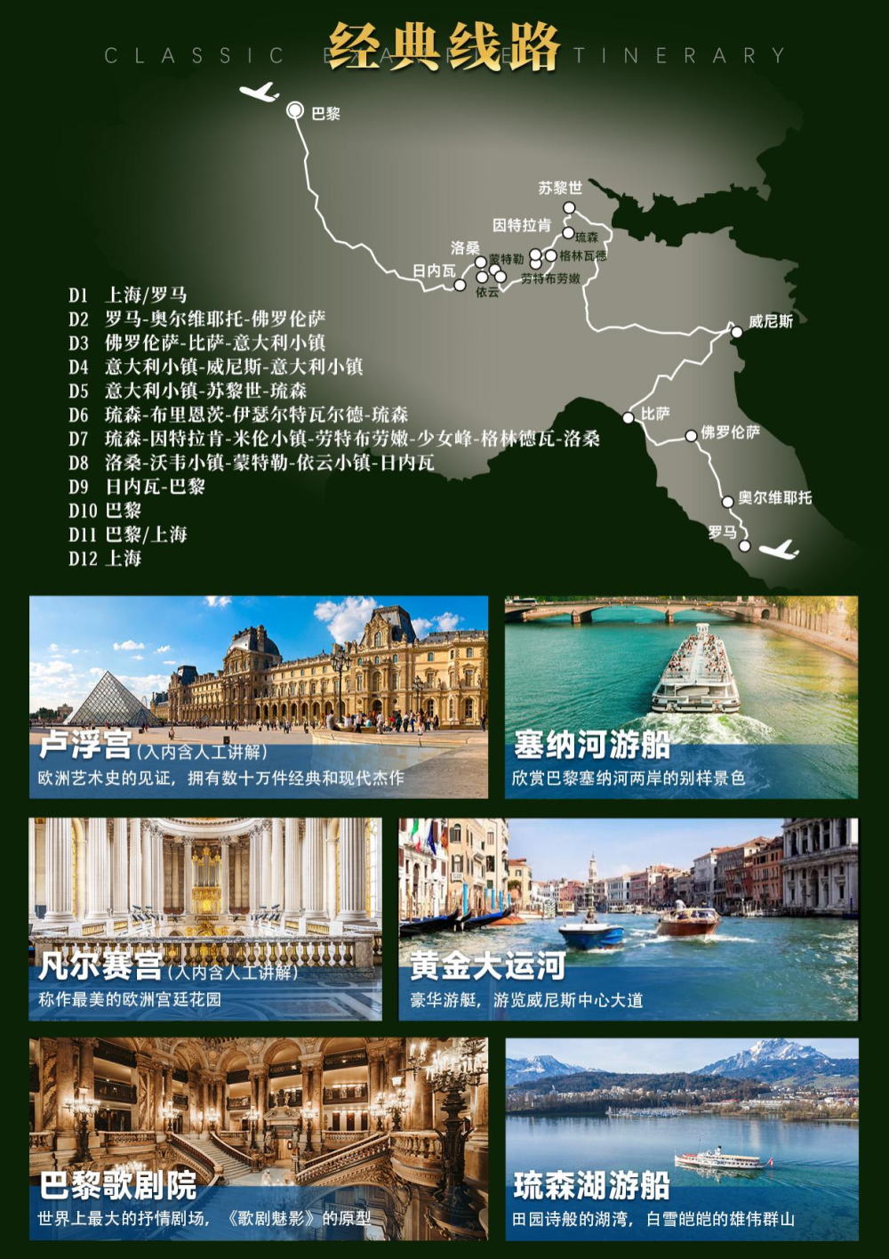 法國瑞士意大利深度游，一次難忘的12天之旅，法國瑞士意大利深度游，難忘的十二日旅程